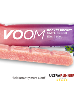 VOOM Caffeine Kick Pocket Rocket Energy Bar Berry